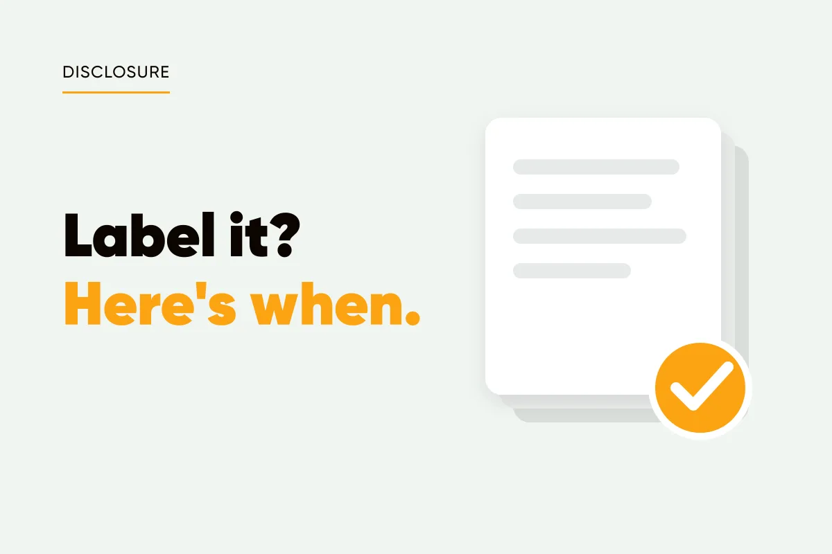 Branded cover with stacked documents and a checkmark and the headline label it? here's when