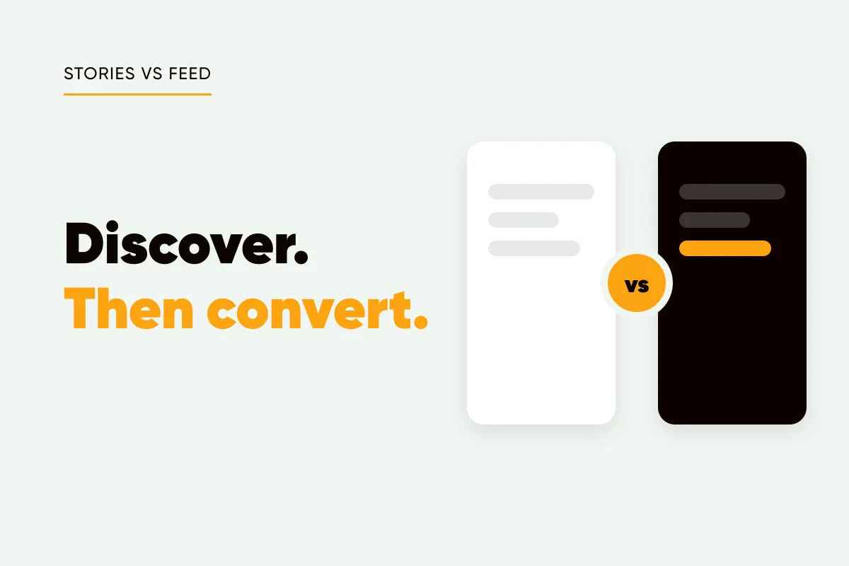 Branded cover with two cards separated by a vs badge and the headline discover, then convert