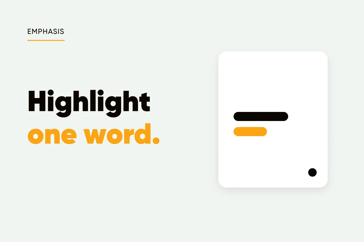 Branded cover with a post card holding a dark bar and one amber bar and the headline highlight one word