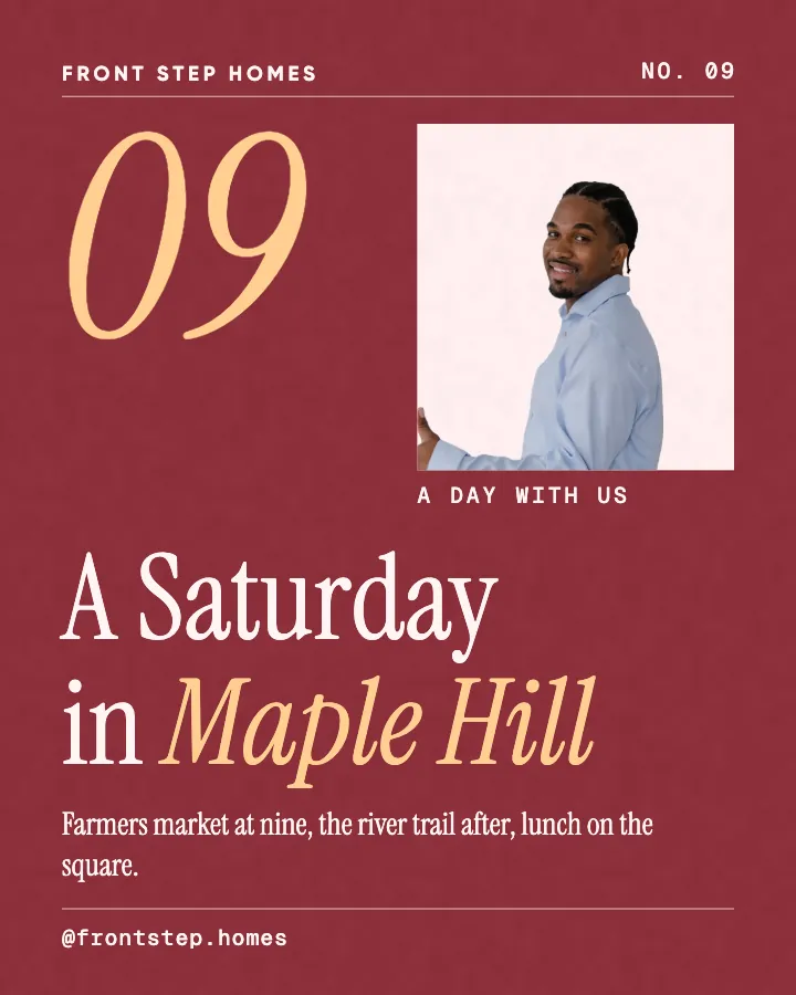 Front Step Homes post: "A Saturday in Maple Hill" (day in the life, Editorial style)